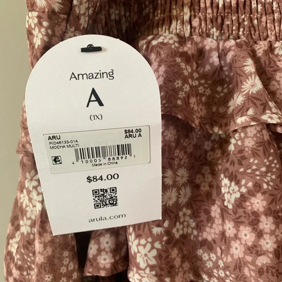 Arula Size 1XL Ruffle Floral Sun Dress - Picture 5 of 5